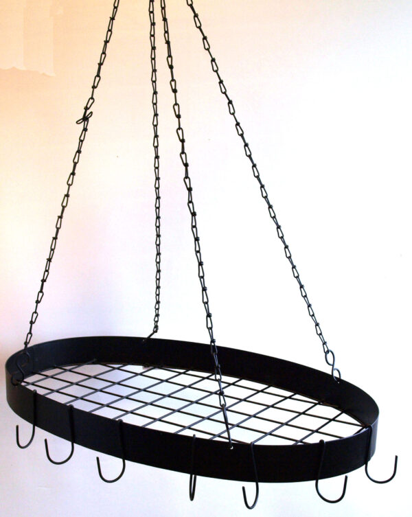 Hängare redskap kök oval smide 37x61cm
