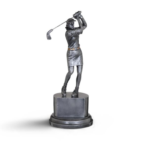 Dekoration golfspelare kvinna H23
