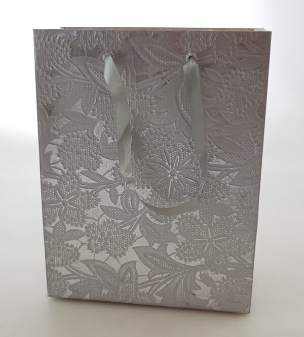 Påse papper silver medium