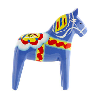 Dalahäst, Blå, 13 cm
