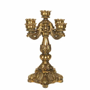 Kandelaber 5-Arm Guld